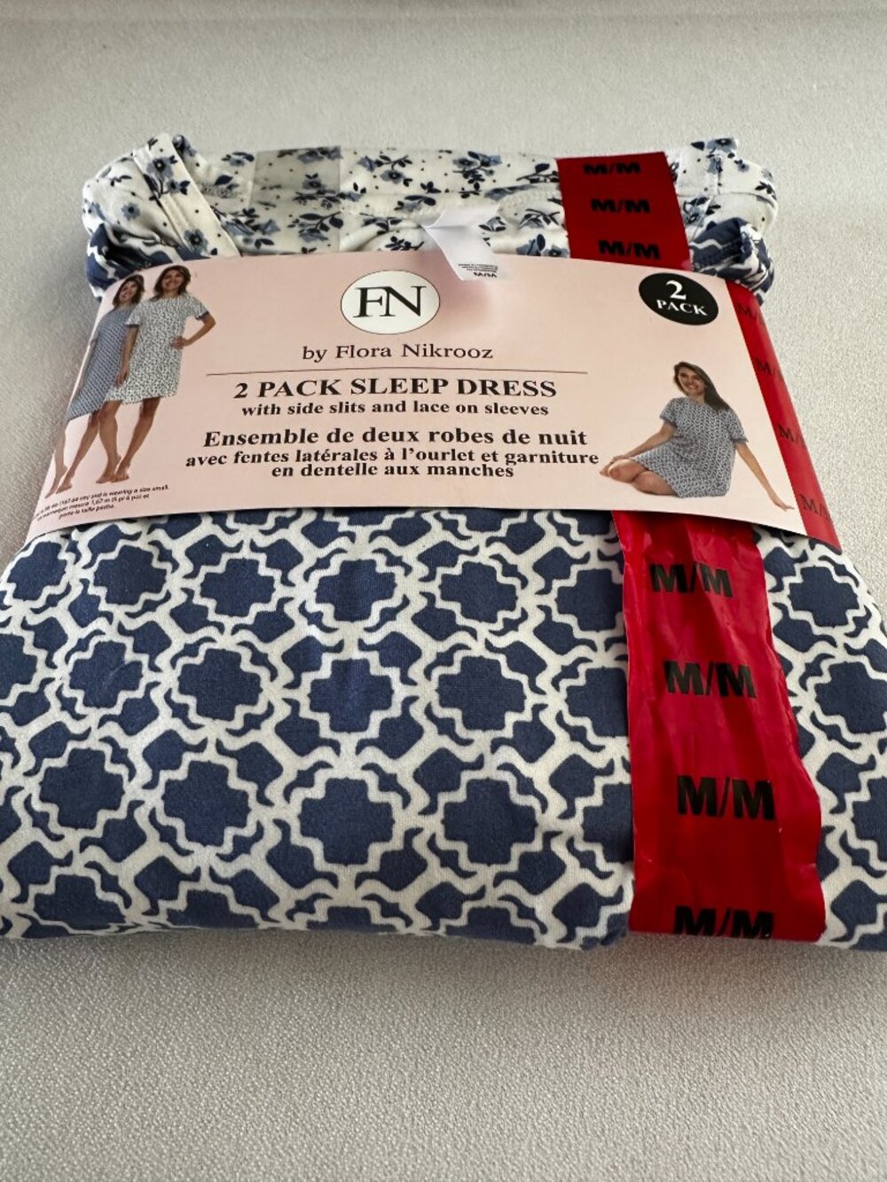 Women's Flora Nikrooz Nighties 2 Pack Size M  NWT